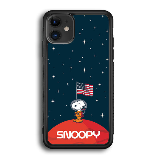 Snoopy Visiting The Moon iPhone 12 Case