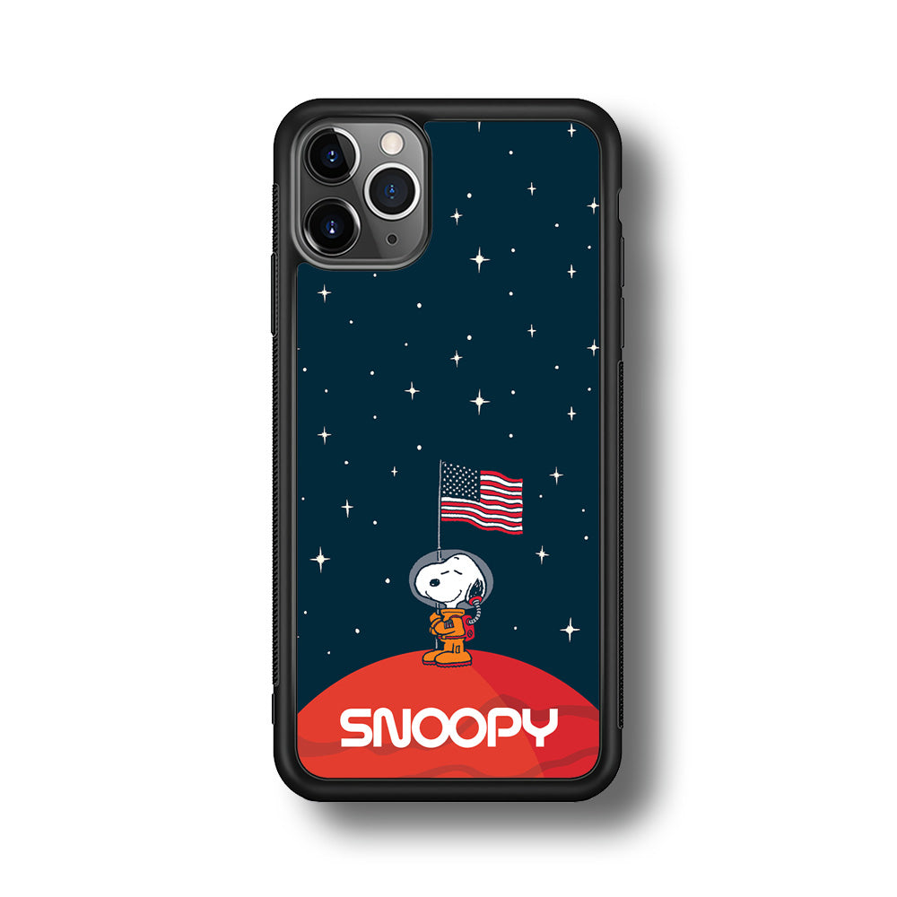 Snoopy Visiting The Moon iPhone 11 Pro Max Case