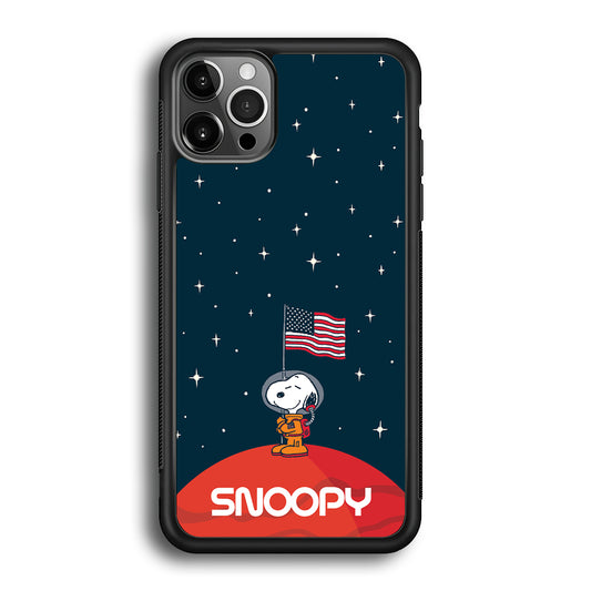 Snoopy Visiting The Moon iPhone 12 Pro Max Case