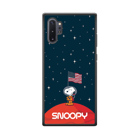 Snoopy Visiting The Moon Samsung Galaxy Note 10 Plus Case