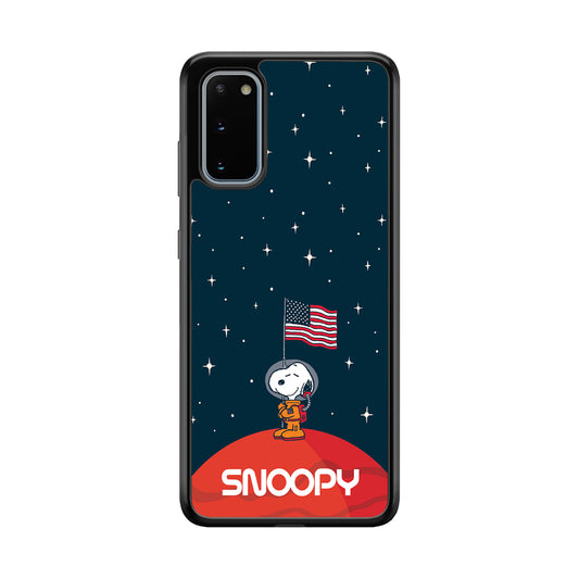 Snoopy Visiting The Moon Samsung Galaxy S20 Case