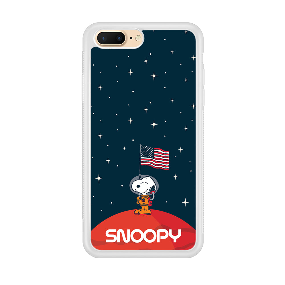 Snoopy Visiting The Moon iPhone 8 Plus Case