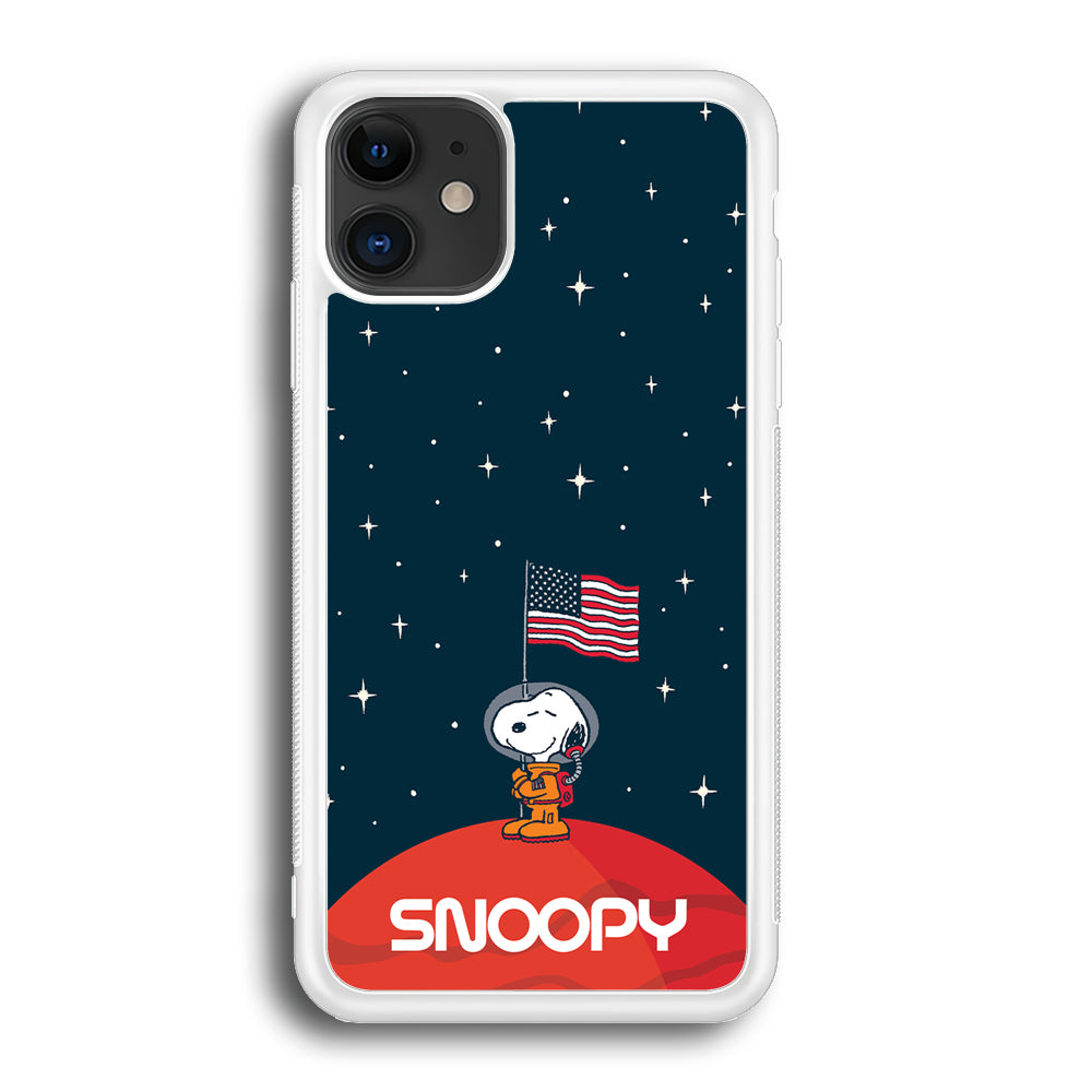 Snoopy Visiting The Moon iPhone 12 Case