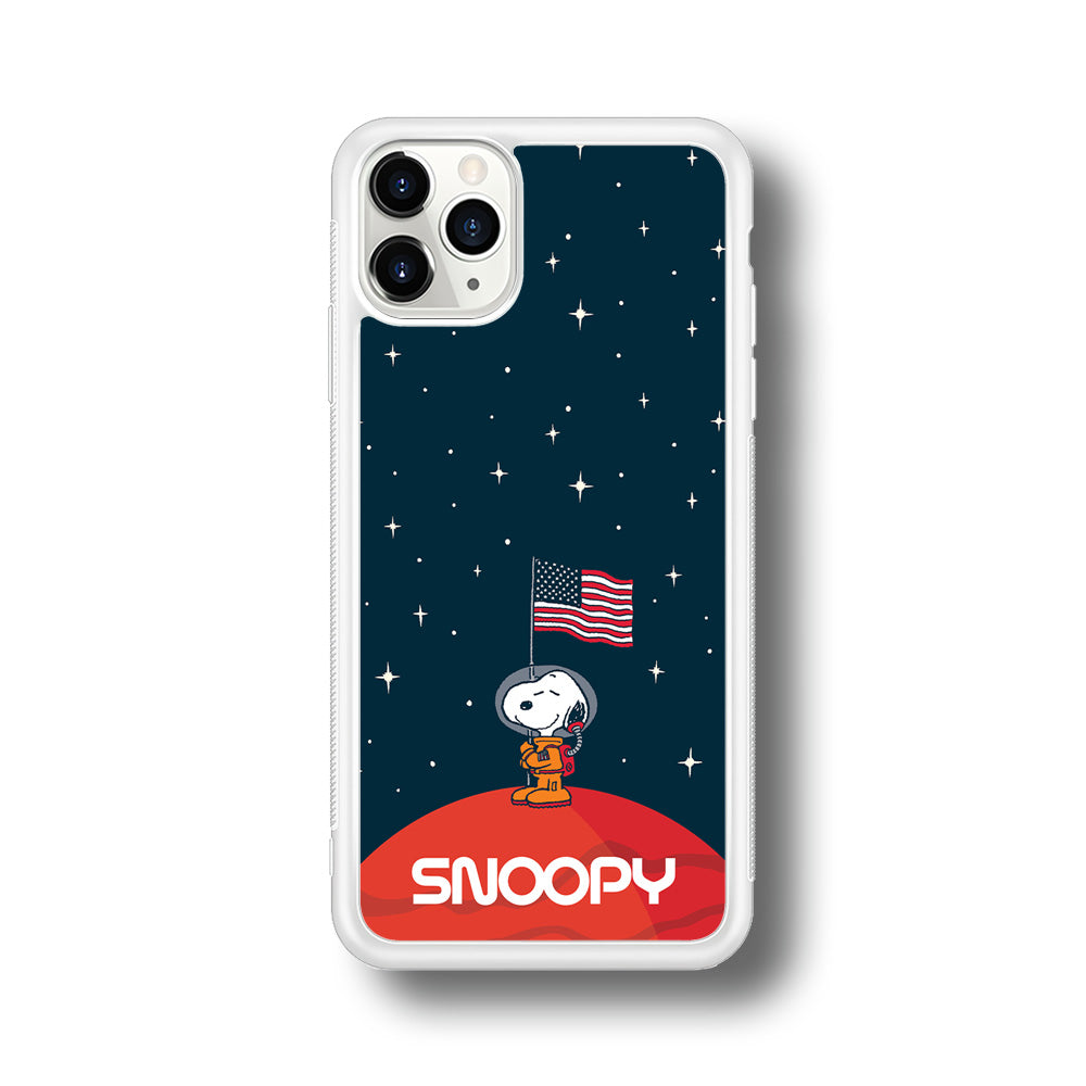 Snoopy Visiting The Moon iPhone 11 Pro Max Case