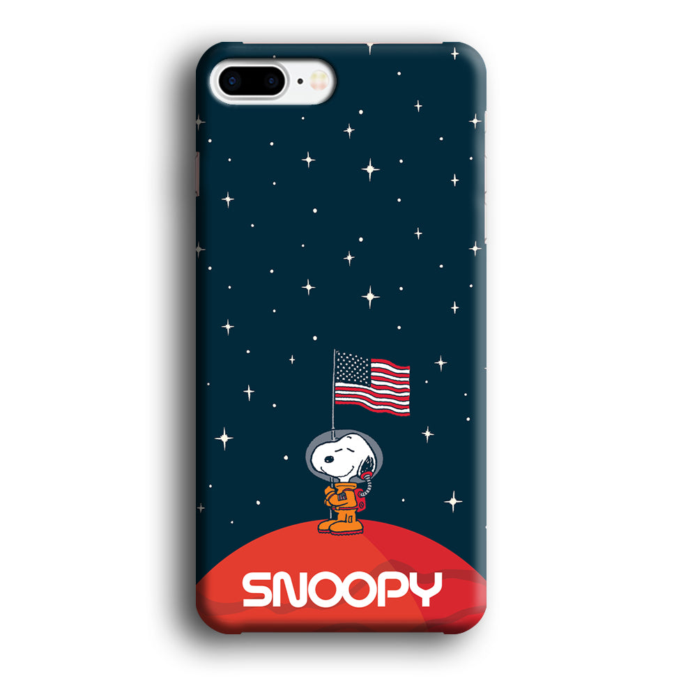 Snoopy Visiting The Moon iPhone 8 Plus Case