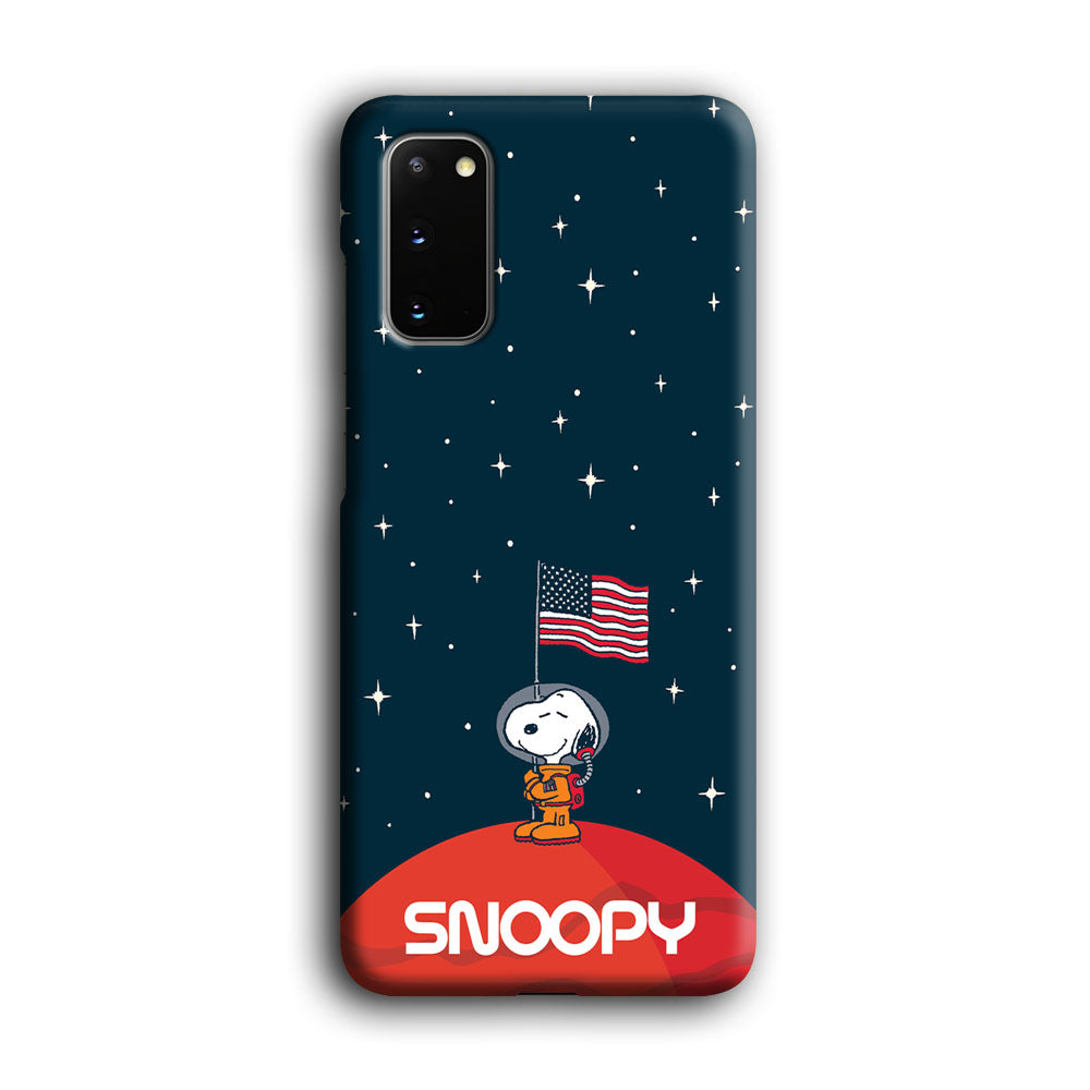 Snoopy Visiting The Moon Samsung Galaxy S20 Case