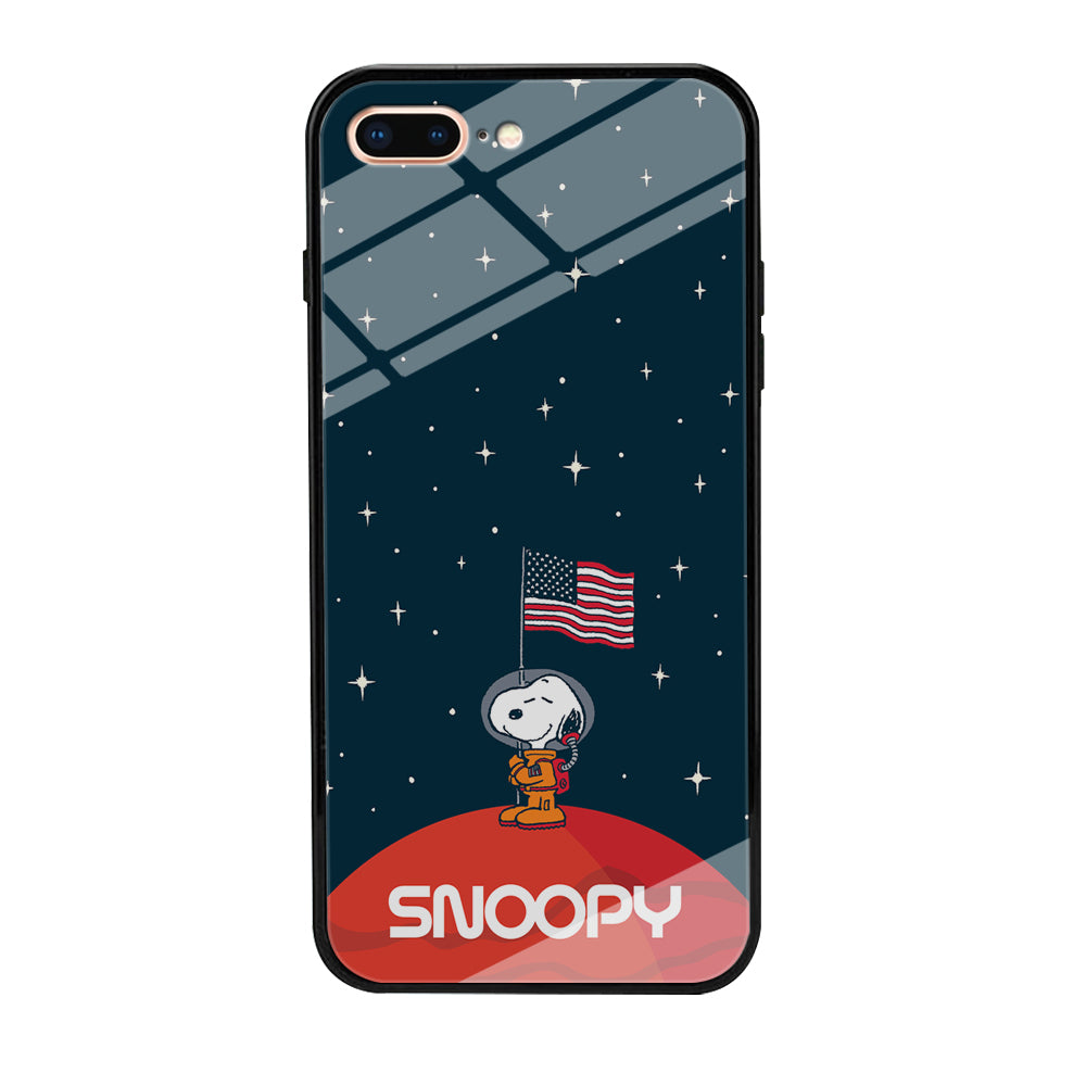 Snoopy Visiting The Moon iPhone 8 Plus Case