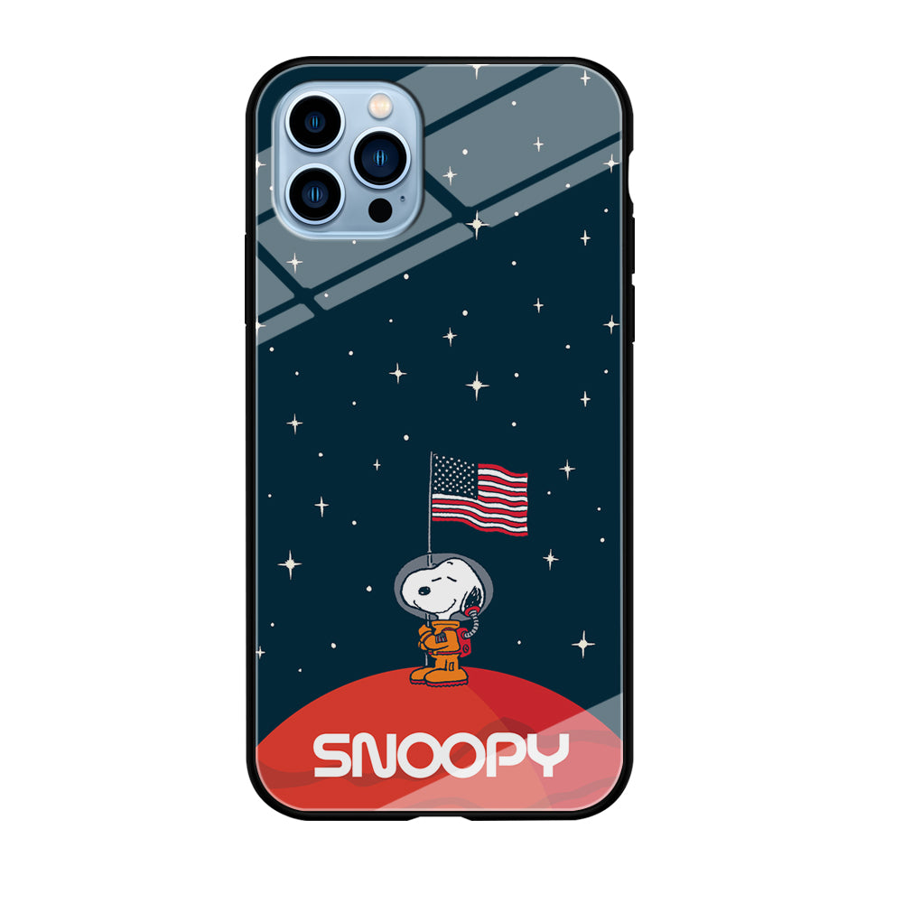 Snoopy Visiting The Moon iPhone 12 Pro Max Case