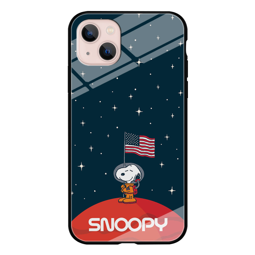 Snoopy Visiting The Moon iPhone 13 Case