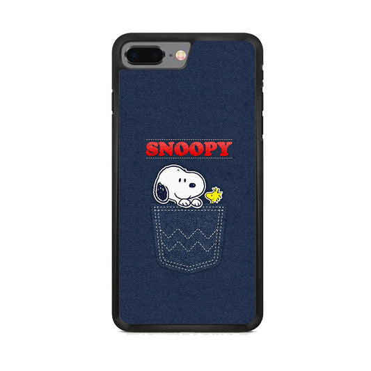 Snoopy And Woodstock In The Pocket Jeans iPhone 8 Plus Case