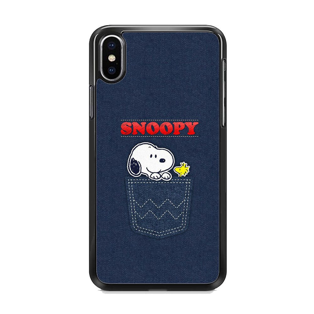 Snoopy And Woodstock In The Pocket Jeans iPhone XS MAX Case
