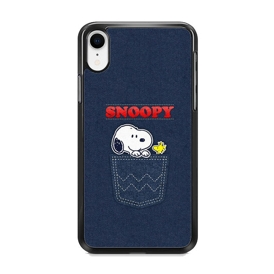 Snoopy And Woodstock In The Pocket Jeans iPhone XR Case