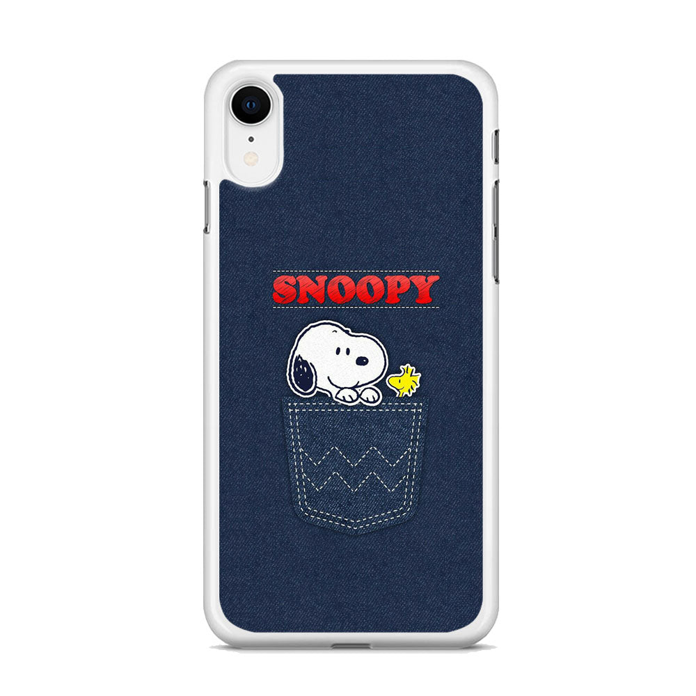 Snoopy And Woodstock In The Pocket Jeans iPhone XR Case