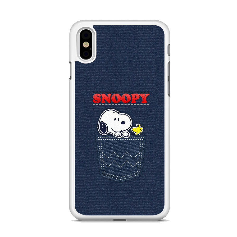 Snoopy And Woodstock In The Pocket Jeans iPhone XS MAX Case