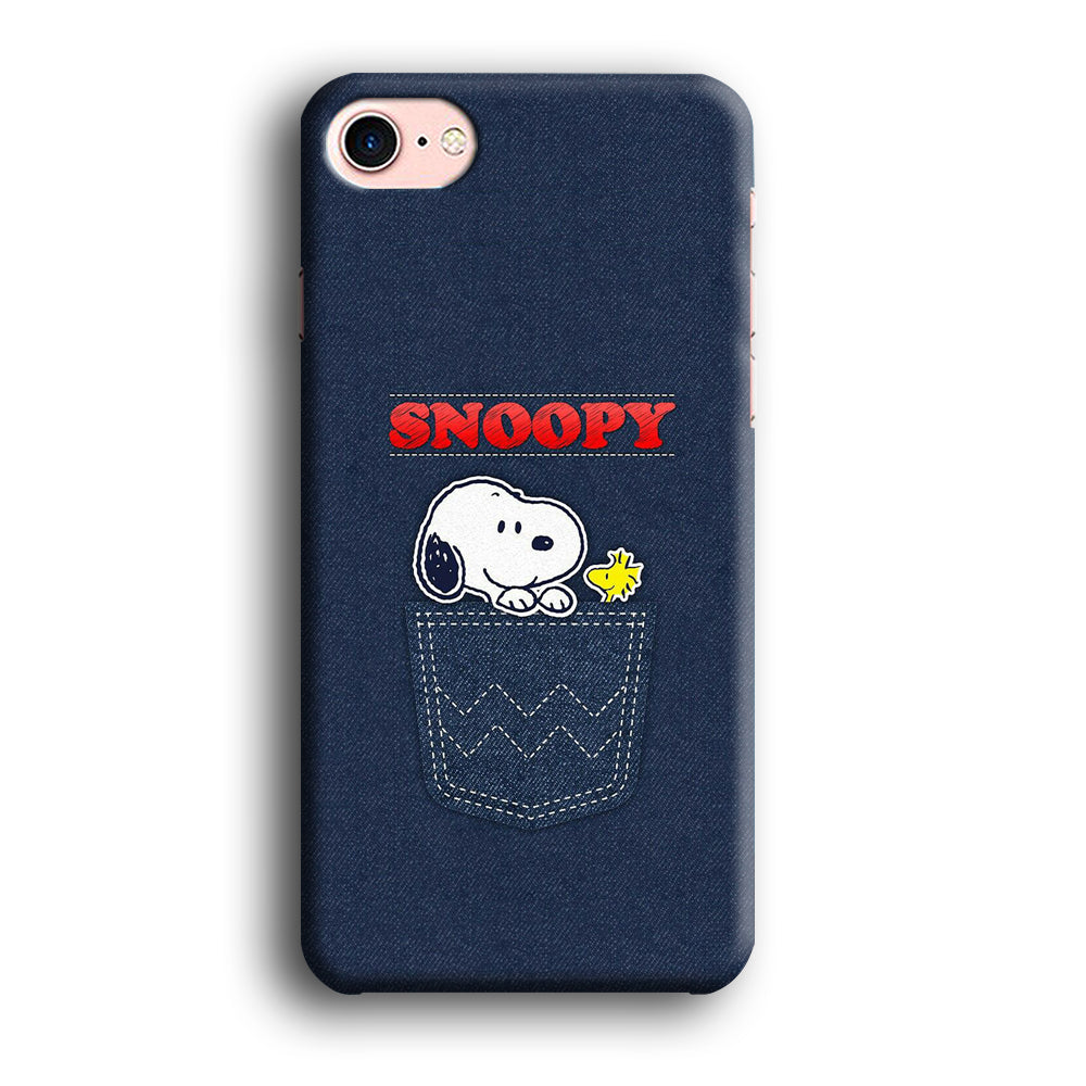 Snoopy And Woodstock In The Pocket Jeans iPhone 7 Case