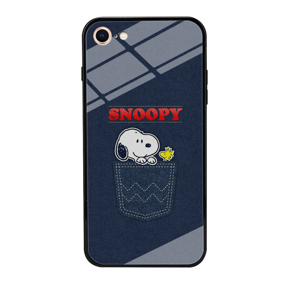 Snoopy And Woodstock In The Pocket Jeans iPhone 7 Case