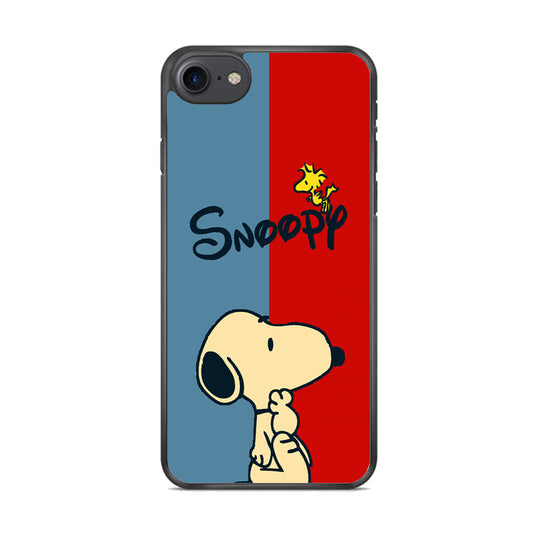 Snoopy Blue and Red Line iPhone 8 Case
