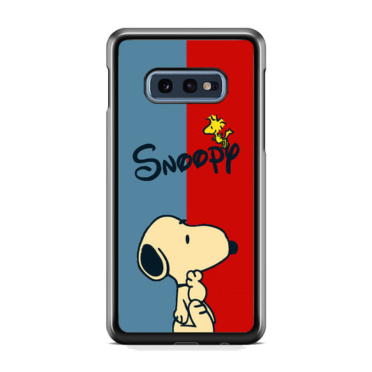 Snoopy Blue and Red Line Samsung Galaxy S10E Case
