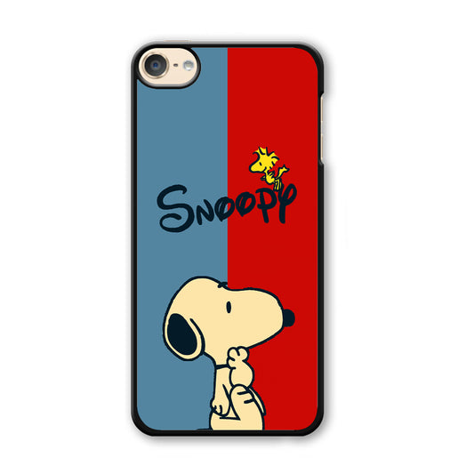 Snoopy Blue and Red Line iPod Touch 6 Case - Carneyforia