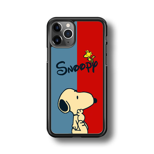 Snoopy Blue and Red Line iPhone 11 Pro Max Case