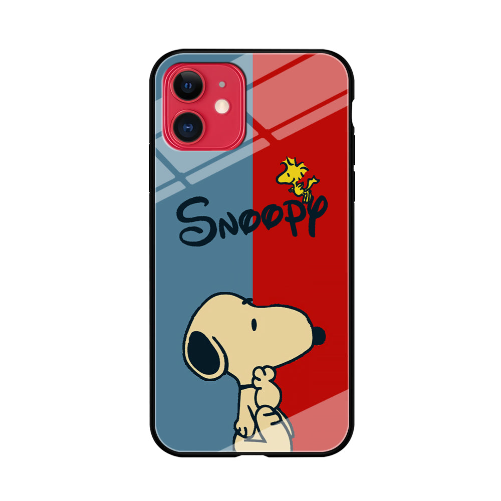 Snoopy Blue and Red Line iPhone 11 Case