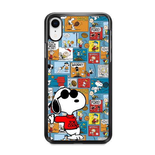Snoopy Colorful Page iPhone XR Case