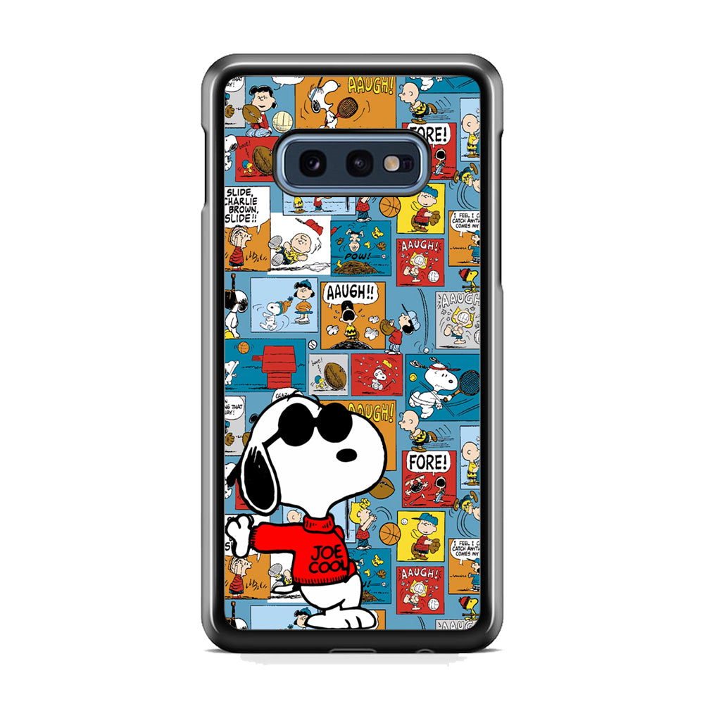 Snoopy Colorful Page Samsung Galaxy S10E Case