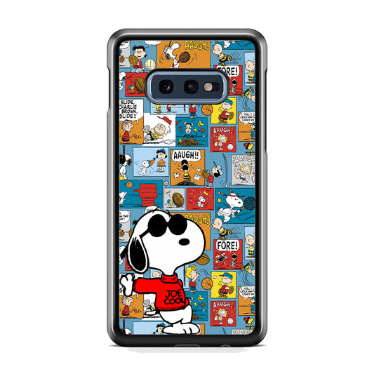 Snoopy Colorful Page Samsung Galaxy S10E Case
