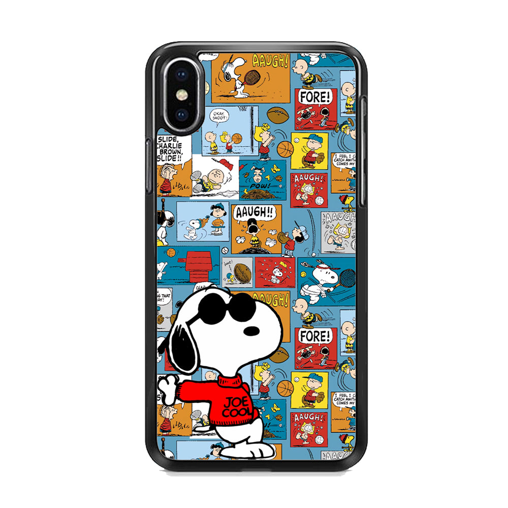Snoopy Colorful Page iPhone X Case