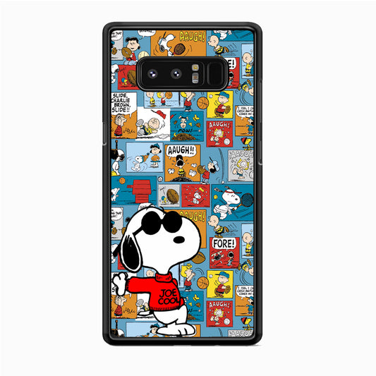Snoopy Colorful Page Samsung Galaxy Note 8 Case