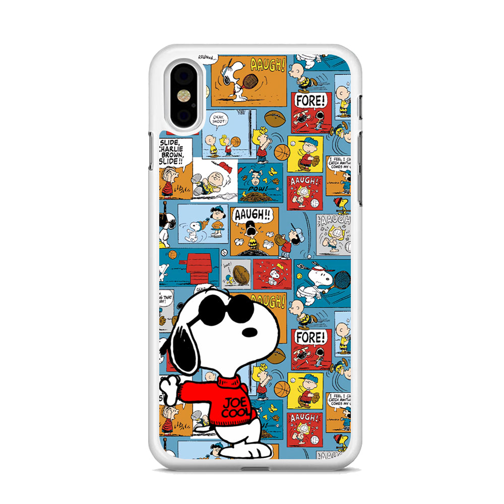 Snoopy Colorful Page iPhone X Case