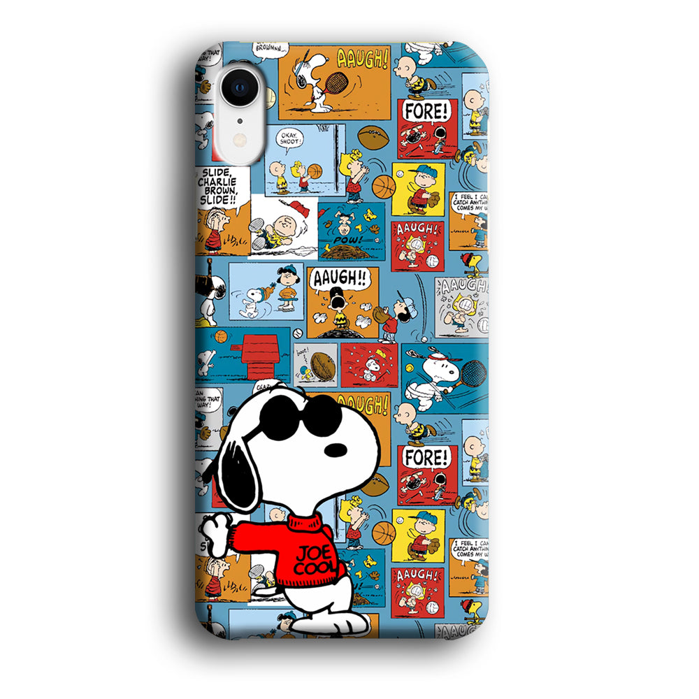 Snoopy Colorful Page iPhone XR Case