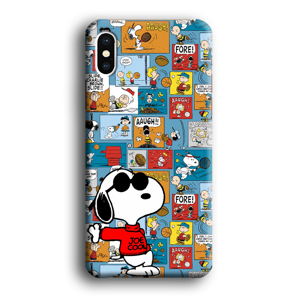 Snoopy Colorful Page iPhone X Case