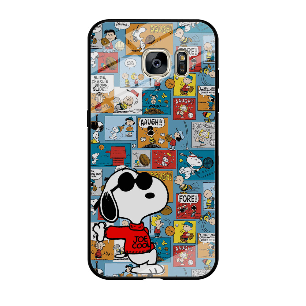 Snoopy Colorful Page Samsung Galaxy S7 Edge Case