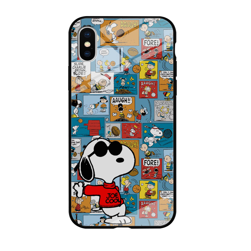 Snoopy Colorful Page iPhone X Case
