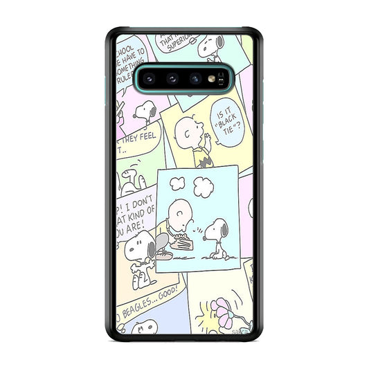 Snoopy Comic Samsung Galaxy S10 Case