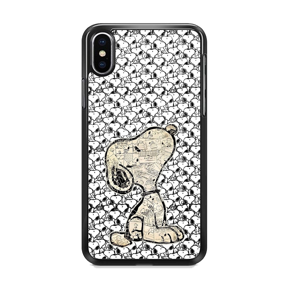 Snoopy Comic in Dog iPhone XS MAX Case
