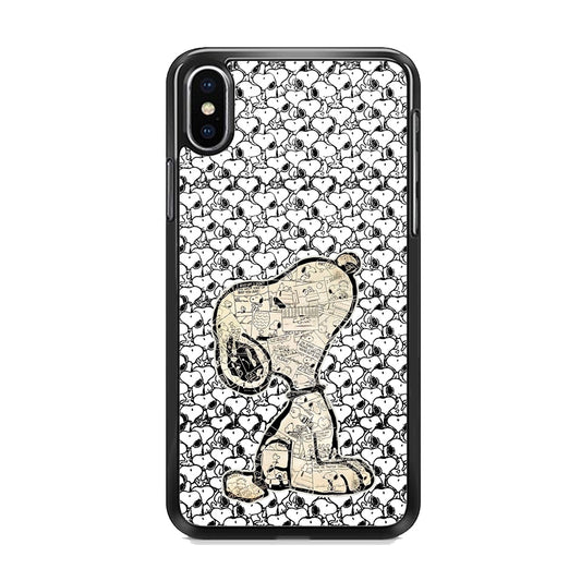 Snoopy Comic in Dog iPhone XS Case