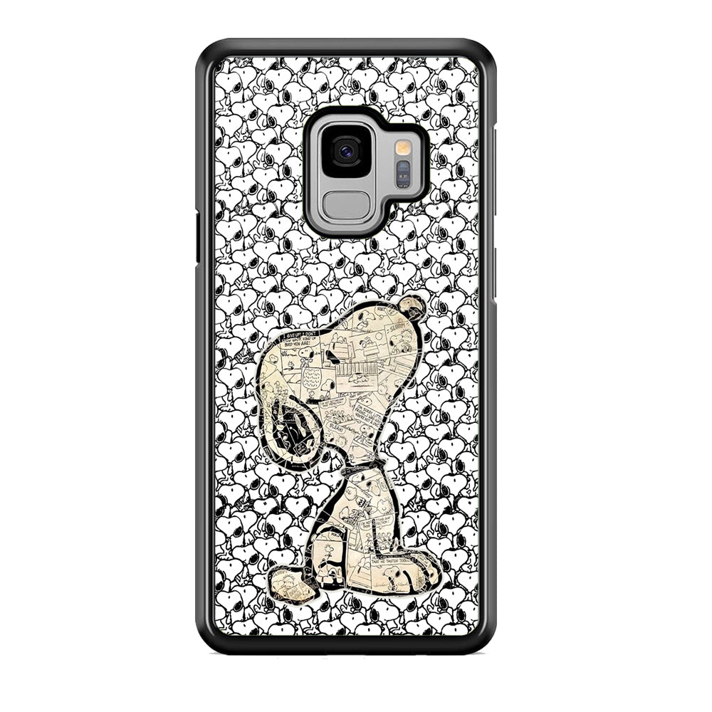 Snoopy Comic in Dog Samsung Galaxy S9 Case Default Title