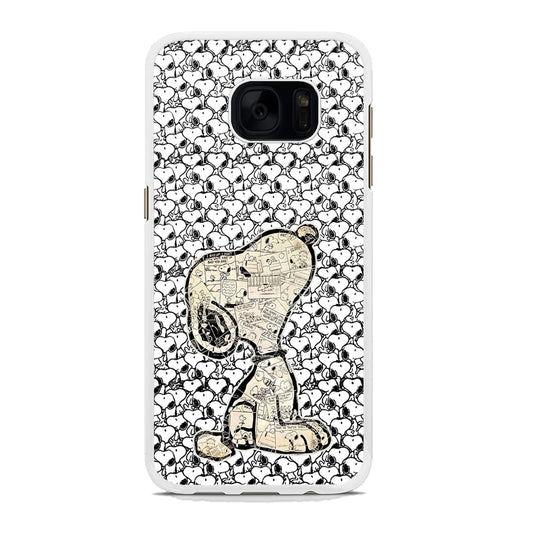 Snoopy Comic in Dog Samsung Galaxy S7 Edge Case