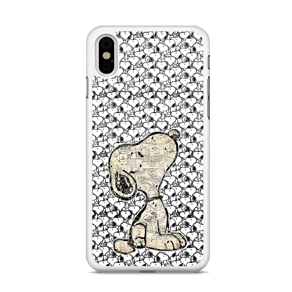 Snoopy Comic in Dog iPhone XS MAX Case