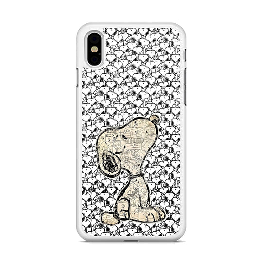 Snoopy Comic in Dog iPhone XS MAX Case