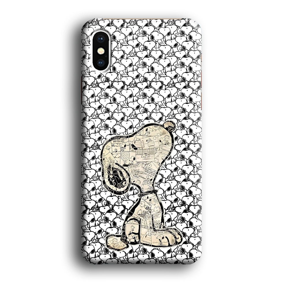Snoopy Comic in Dog iPhone XS MAX Case