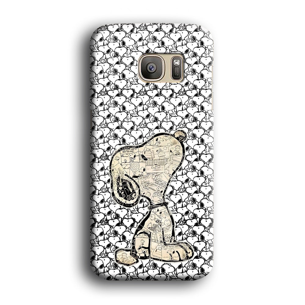Snoopy Comic in Dog Samsung Galaxy S7 Edge Case