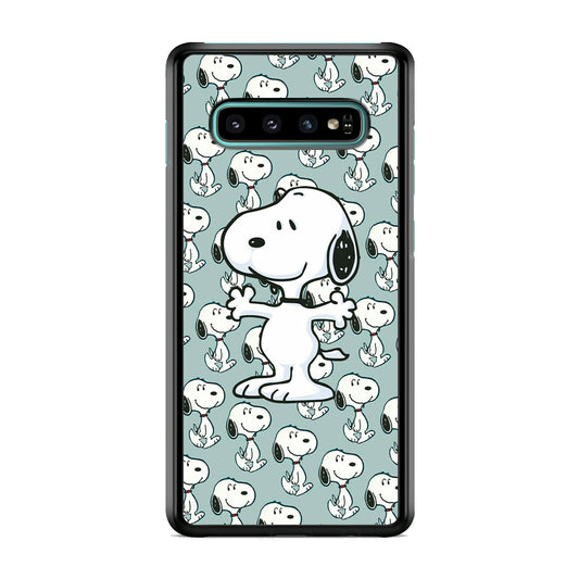 Snoopy Hug Coming Samsung Galaxy S10 Case