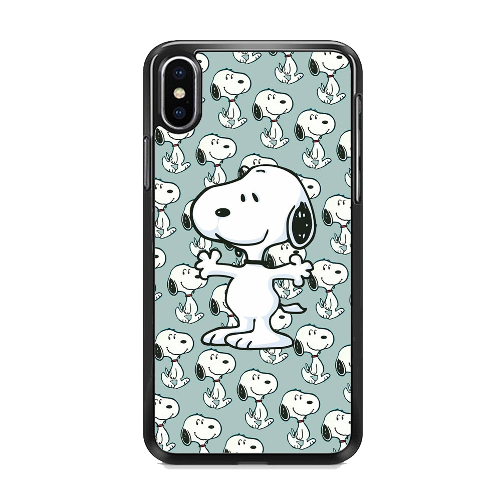 Snoopy Hug Coming iPhone X Case
