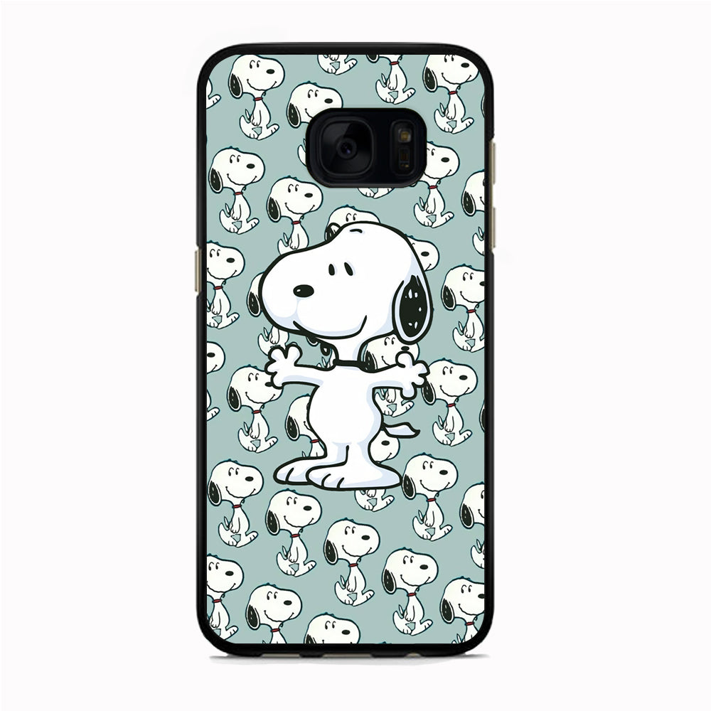 Snoopy Hug Coming Samsung Galaxy S7 Edge Case
