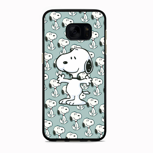 Snoopy Hug Coming Samsung Galaxy S7 Edge Case