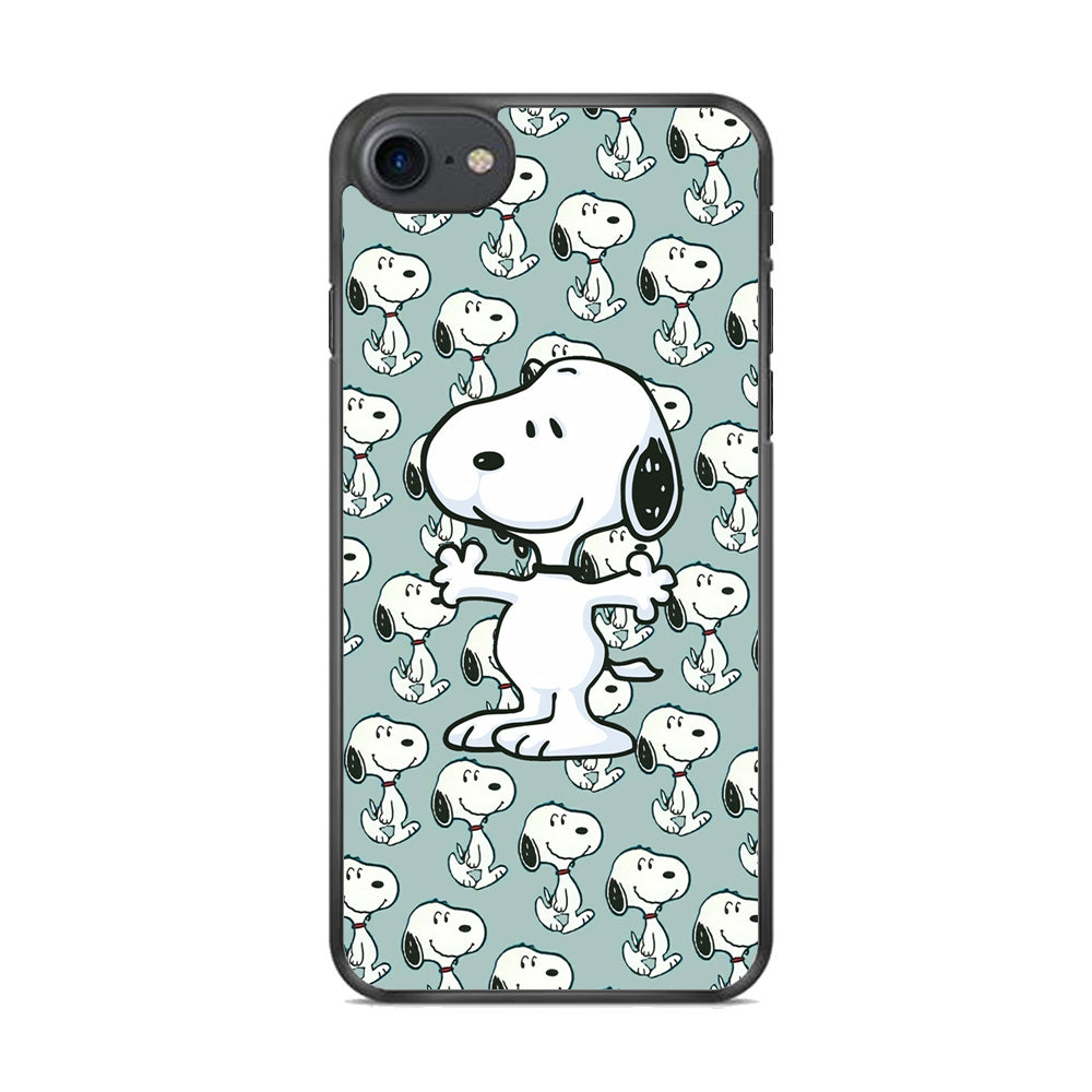 Snoopy Hug Coming iPhone 7 Case