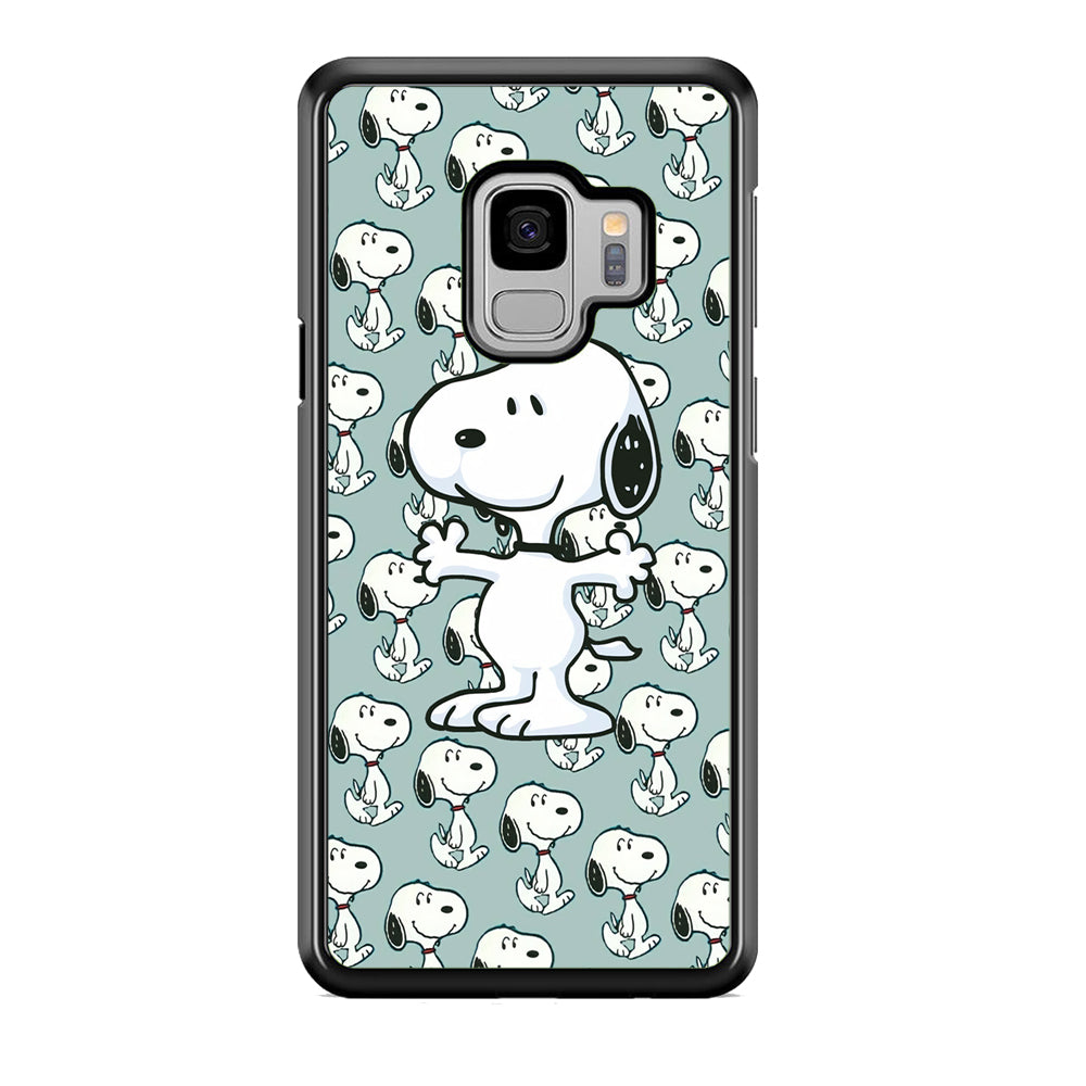 Snoopy Hug Coming Samsung Galaxy S9 Case